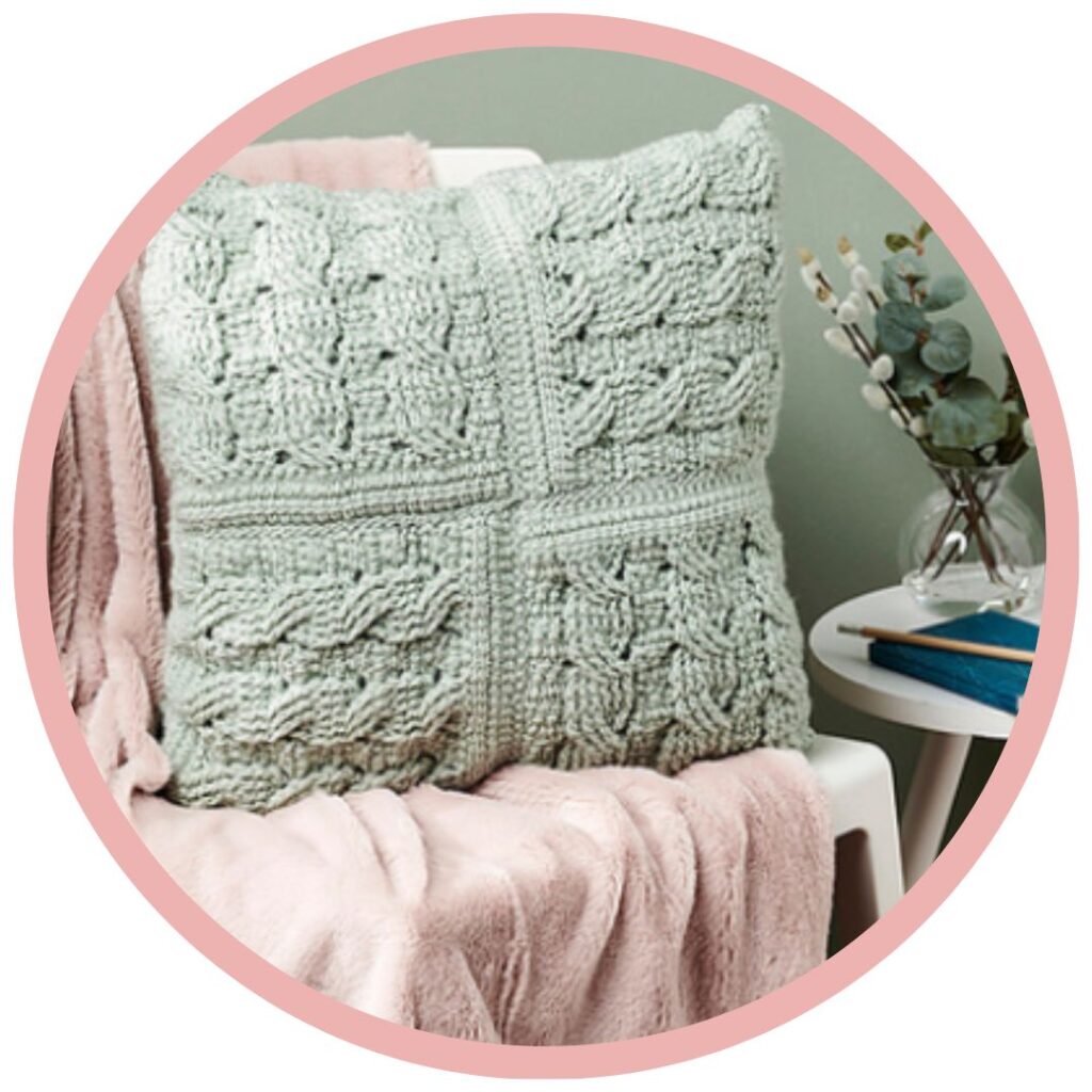 Patchwork Gevlochten Kussen KCACOUK Galerij