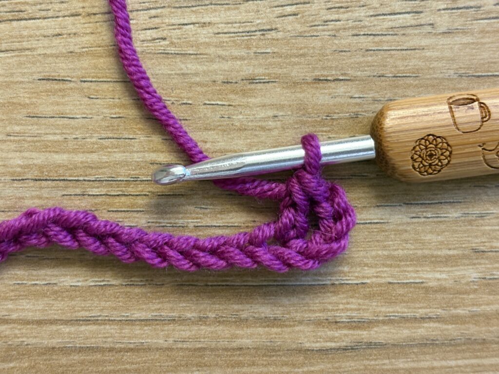 Genestelde V steek stap 3