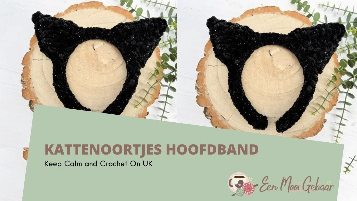 Kattenoortjes hoofdband haakpatroon