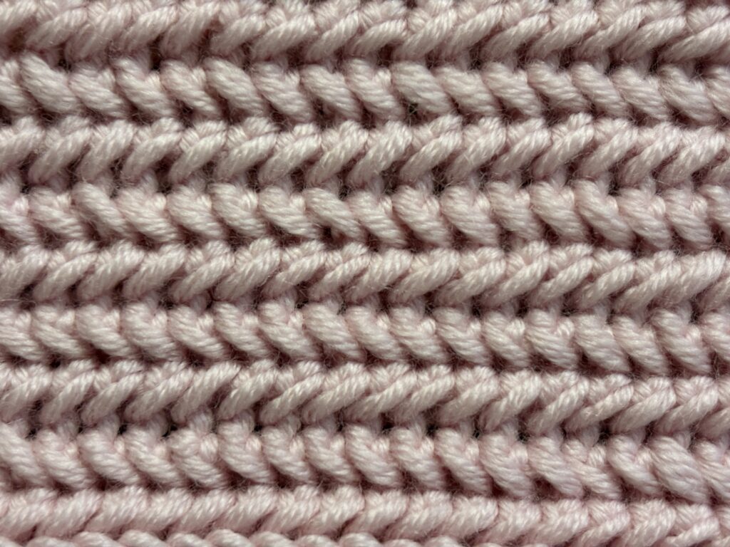 Visgraat met vasten steek close up 2