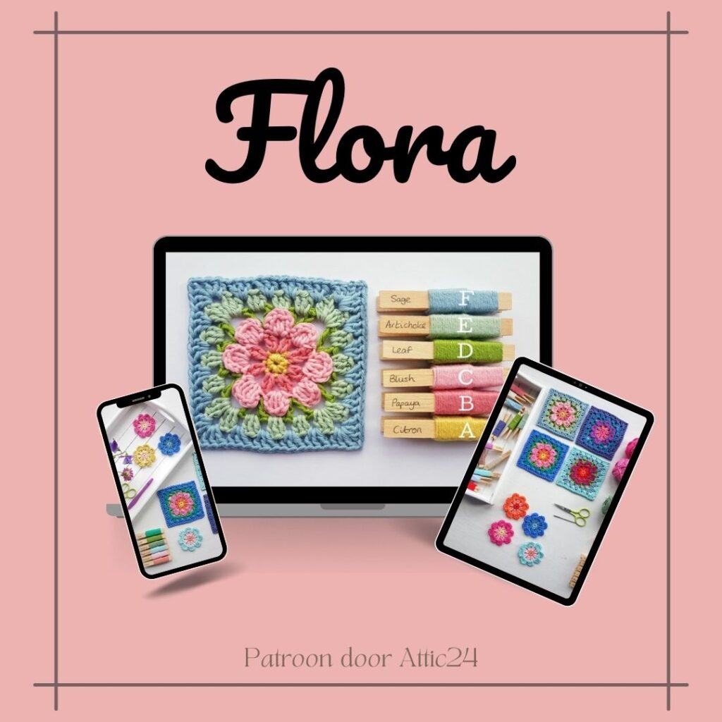 Top 10 haakpatronen en trends van juni: dit haakten jullie massaal! 3 Flora mockup
