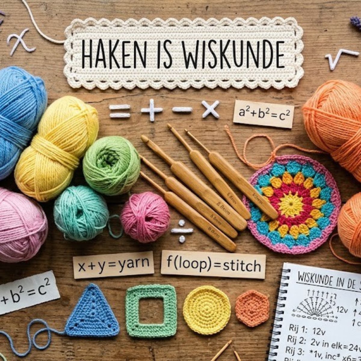 Haken is wiskunde (en nee, je hoeft er geen zin in te hebben gehad op school) 3 Haken is Wiskunde Blog Omslagfoto 1