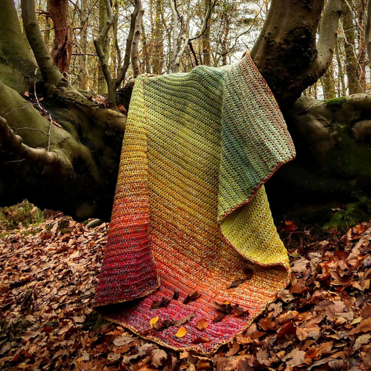 Woodland Ombre Deken - Insomnia Crochet 1 Woodland Ombre Deken - Insomnia Crochet